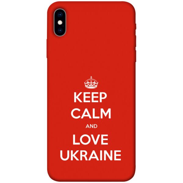 

Чехол itsPrint Keep calm and love Ukraine для Apple iPhone X (5.8")