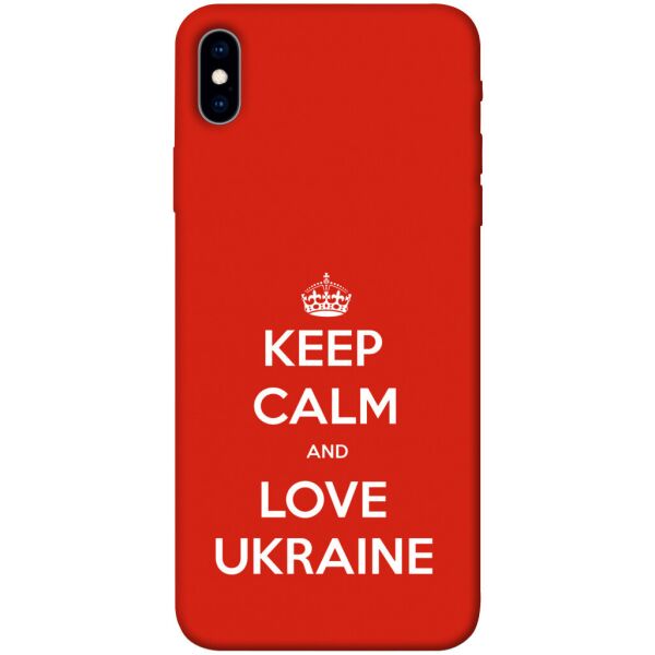 

Чехол itsPrint Keep calm and love Ukraine для Apple iPhone XS Max (6.5")