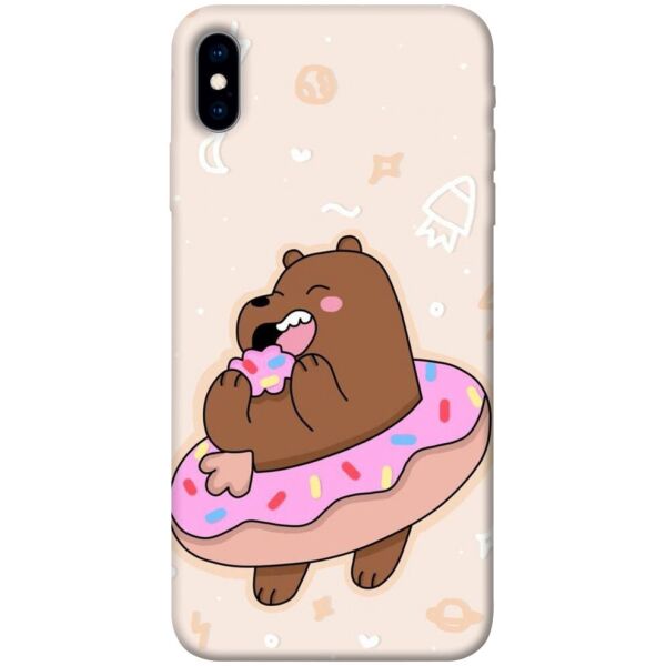 

Чехол itsPrint Мишка в пончике для Apple iPhone XS (5.8")
