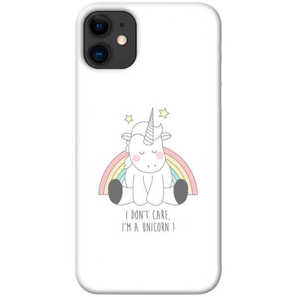 

Чехол itsPrint I don't care для Apple iPhone 11 (6.1")
