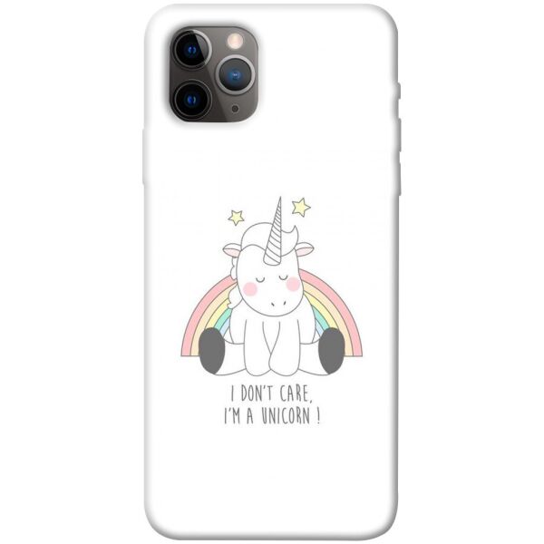 

Чехол itsPrint I don't care для Apple iPhone 11 Pro Max (6.5")