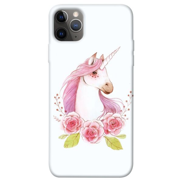 

Чехол itsPrint Единорог с цветами для Apple iPhone 12 Pro Max (6.7")