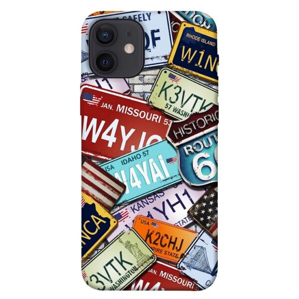 

Чехол itsPrint License plate для Apple iPhone 12 (6.1")
