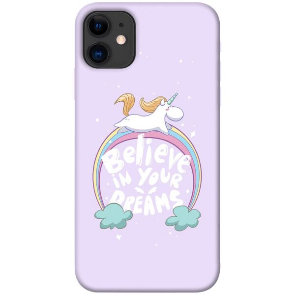 

Чехол itsPrint Believe in your dreams unicorn для Apple iPhone 11 (6.1")