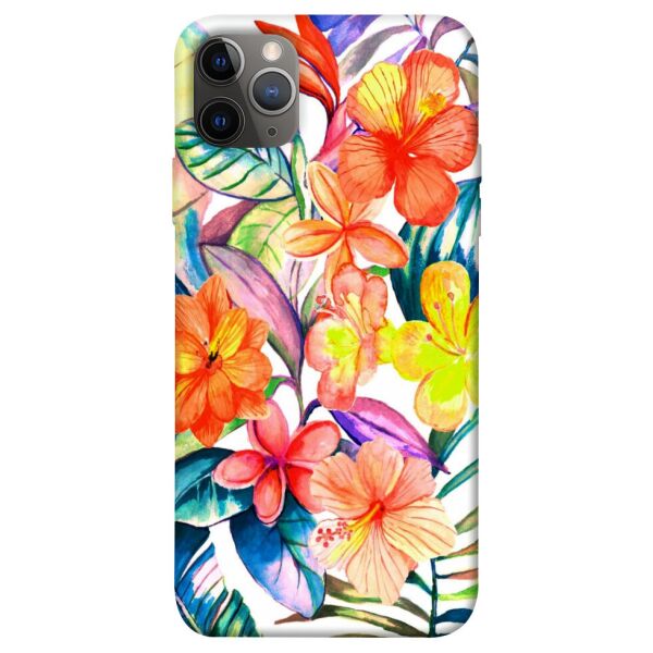 

Чехол itsPrint Цветочный коктейль для Apple iPhone 12 Pro (6.1")