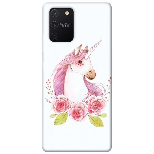 

Чехол itsPrint Единорог с цветами для Samsung Galaxy S10 Lite