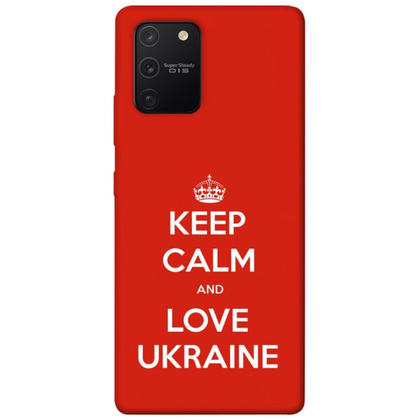 

Чехол itsPrint Keep calm and love Ukraine для Samsung Galaxy S10 Lite