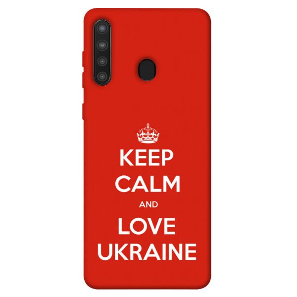 

Чехол itsPrint Keep calm and love Ukraine для Samsung Galaxy A21