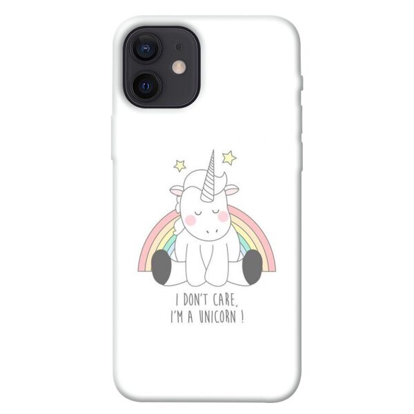 

Чехол itsPrint I don't care для Apple iPhone 12 (6.1")