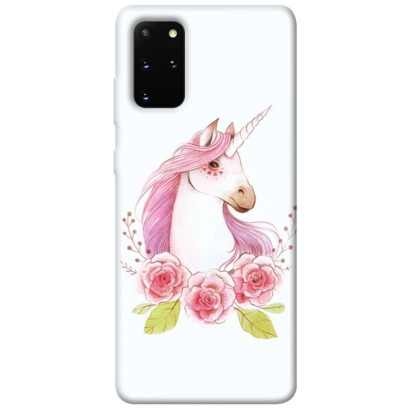 

Чехол itsPrint Единорог с цветами для Samsung Galaxy S20+