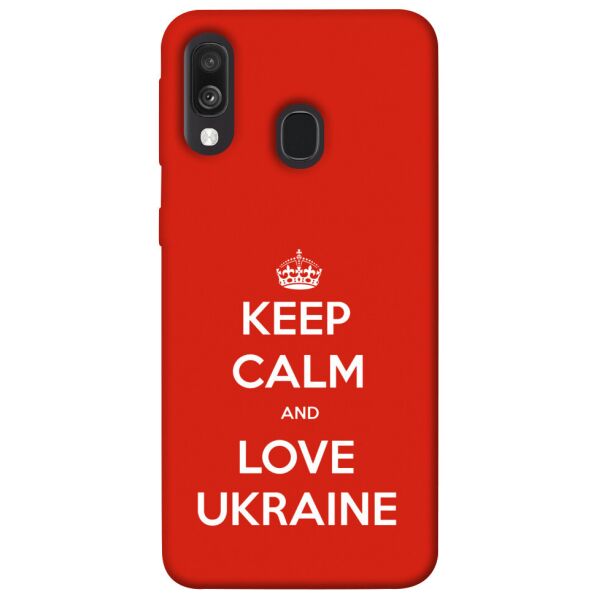 

Чехол itsPrint Keep calm and love Ukraine для Samsung Galaxy A40 (A405F)