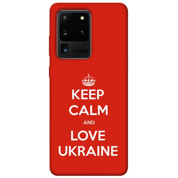 

Чехол itsPrint Keep calm and love Ukraine для Samsung Galaxy S20 Ultra