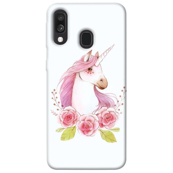 

Чехол itsPrint Единорог с цветами для Samsung Galaxy A40 (A405F)