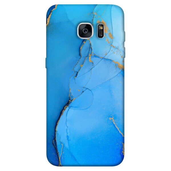 

Чехол itsPrint Синий с золотом для Samsung G935F Galaxy S7 Edge