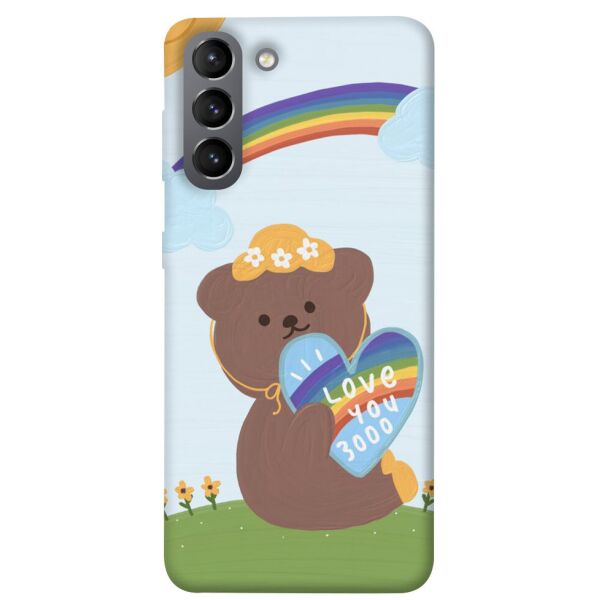 

Чехол itsPrint Мишка с сердцем для Samsung Galaxy S21