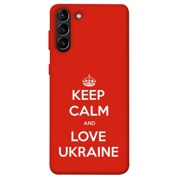 

Чехол itsPrint Keep calm and love Ukraine для Samsung Galaxy S21+