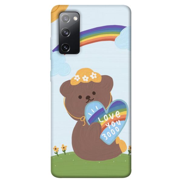 

Чехол itsPrint Мишка с сердцем для Samsung Galaxy S20 FE