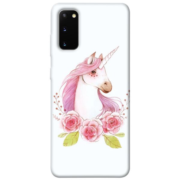 

Чехол itsPrint Единорог с цветами для Samsung Galaxy S20