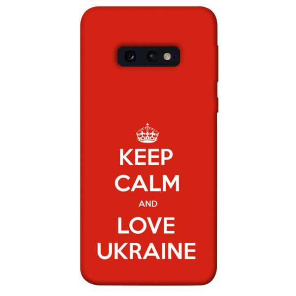 

Чехол itsPrint Keep calm and love Ukraine для Samsung Galaxy S10e