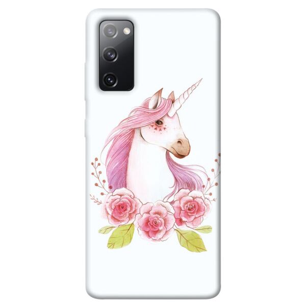 

Чехол itsPrint Единорог с цветами для Samsung Galaxy S20 FE