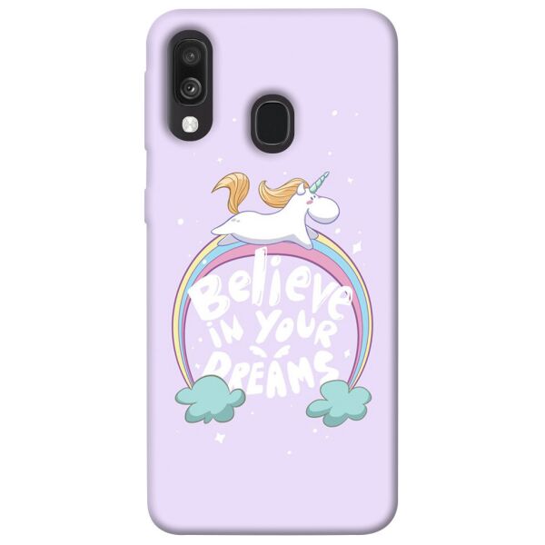 

Чехол itsPrint Believe in your dreams unicorn для Samsung Galaxy A40 (A405F)