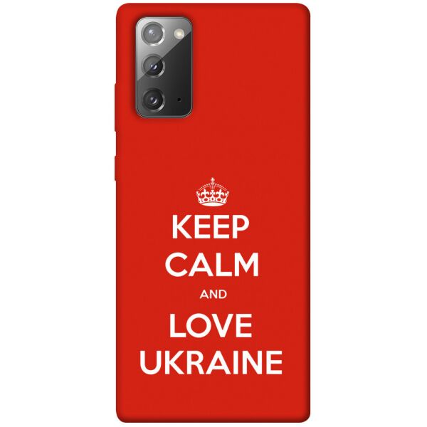 

Чехол itsPrint Keep calm and love Ukraine для Samsung Galaxy Note 20