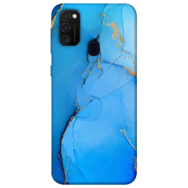 

Чехол itsPrint Синий с золотом для Samsung Galaxy M21