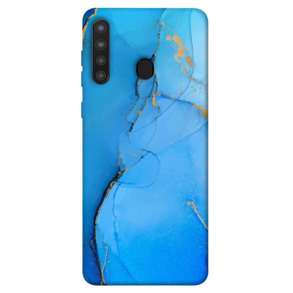 

Чехол itsPrint Синий с золотом для Samsung Galaxy A21