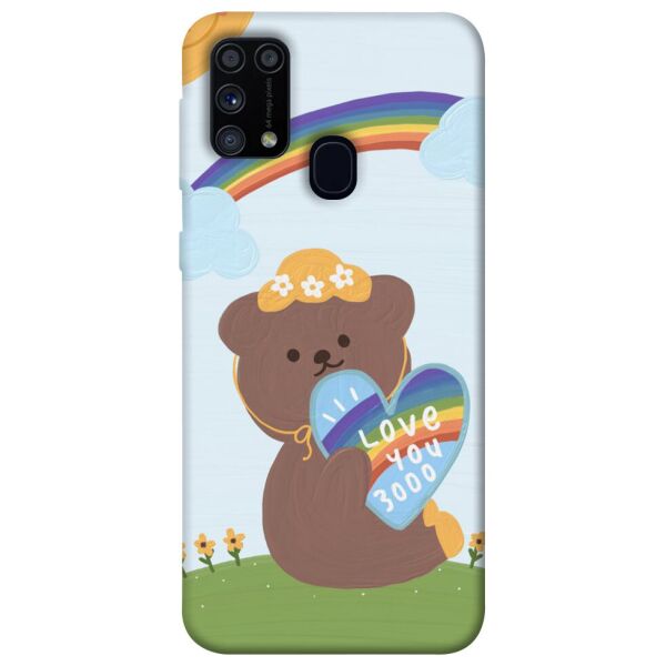 

Чехол itsPrint Мишка с сердцем для Samsung Galaxy M31