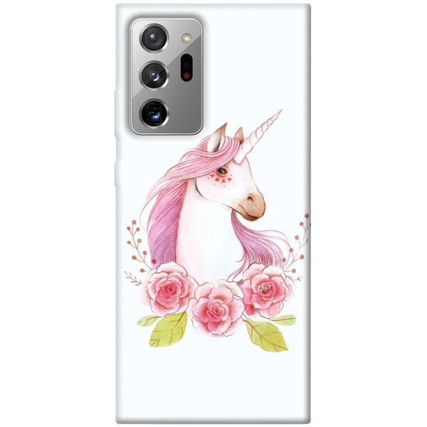 

Чехол itsPrint Единорог с цветами для Samsung Galaxy Note 20 Ultra