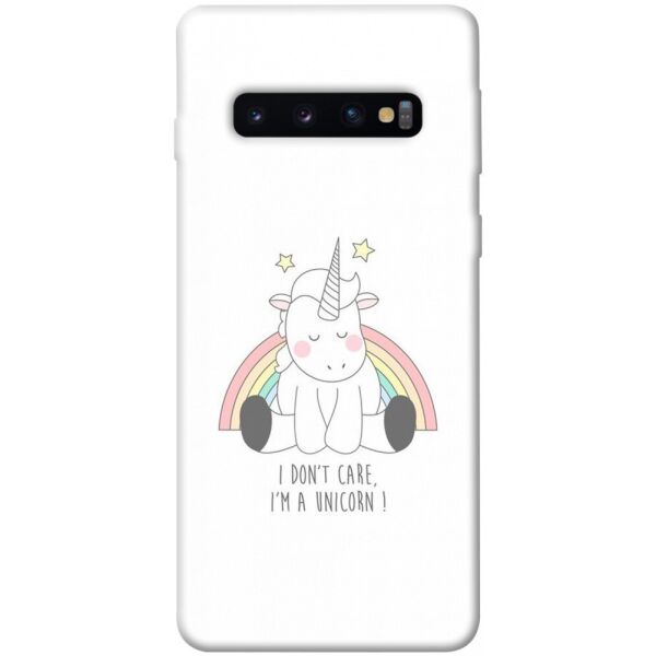 

Чехол itsPrint I don't care для Samsung Galaxy S10