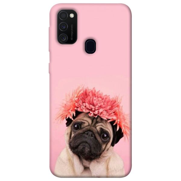 

Чехол itsPrint Мопс с цветами для Samsung Galaxy M30s / M21