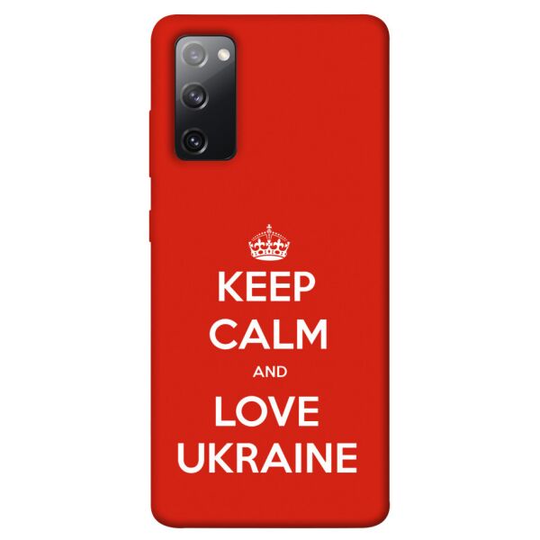 

Чехол itsPrint Keep calm and love Ukraine для Samsung Galaxy S20 FE