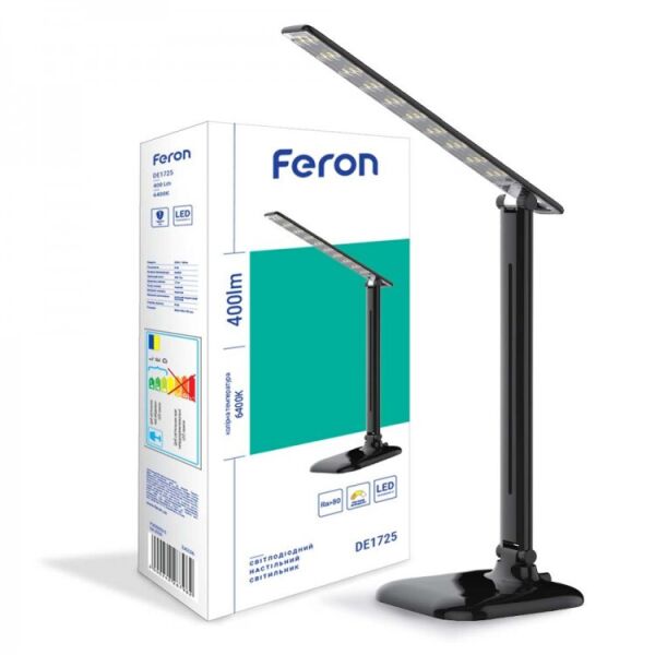 

Настольная LED лампа Feron DE1725 9W черная