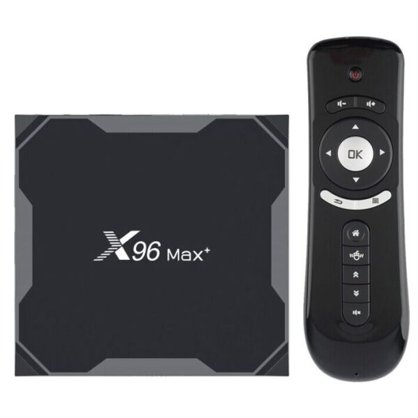 Акція на Приставка Smart TV Медиаплеер X96 MAX PLUS (X96 Max+) 2гб 16гб Андроид 9 +  Air Mouse пульт від Allo UA