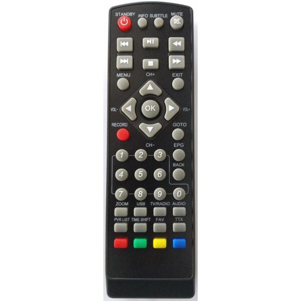 

Пульт для Т2 тюнера PERFEO PF-120-3