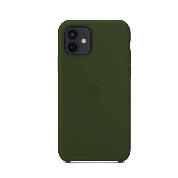 

Чехол Soft Silicone Case для Apple iPhone 12 / 12 Pro Темно зеленый