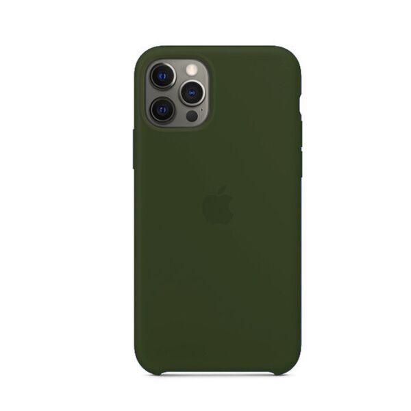 

Чехол Soft Silicone Case для Apple iPhone 12 Pro Max Темно зеленый