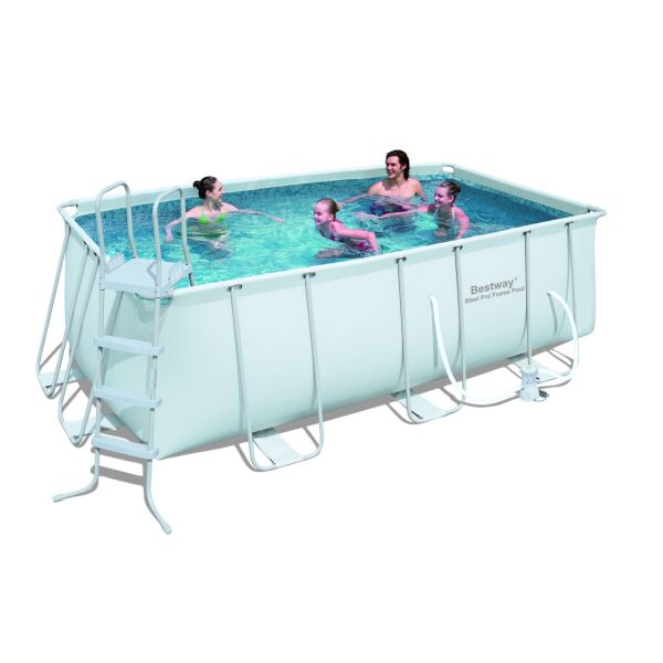 

Каркасный бассейн Bestway 56456 (412 х 201 х 122 см), с программируемым песочным фильтром и пылесосом