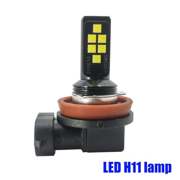 

LED (лэд) лампа Н11. Светодиодная лампа 12 диодов CREE, SMD 3030. \ 12-24V (ART_11k)