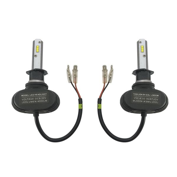 

Светодиодные лампы Н-1. LED лампы H-1 12-24V 6000K 4000Lm. Тип охлаждения - радиатор.