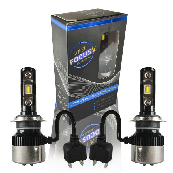 

Лампы H7 Focus V 12-24V 30W 5700k 2900lm. Качественные светодиодные лэд лампы для легковых и грузовых авто (ART_56KO)