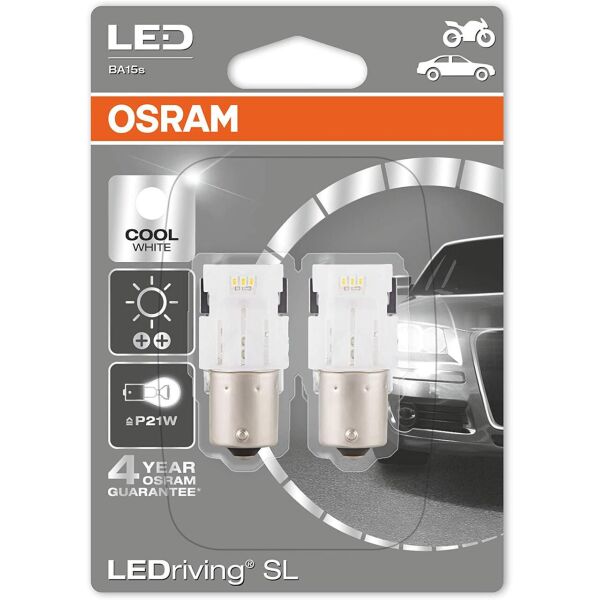

OSRAM P21W 12V BA15s 6000K Standart Premium. Светодиодные лампы с цоколем P21W