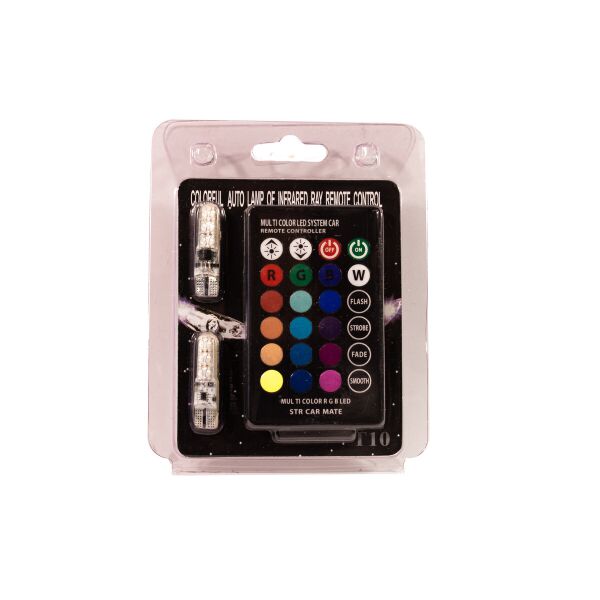 

T10 W5W Светодиодные лампы AllLight T10 6 диодов 5050 W2,1x9,5d 12V с пультом ДУ