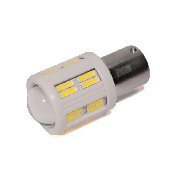 

Светодиодная лампа StarLight T25 28(24+4 линза) диодов 4014 12V-24V 3.5W WHITE керамика