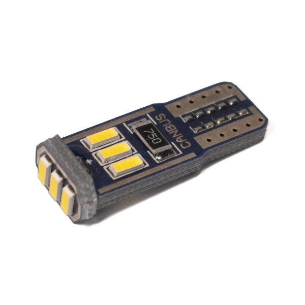 

T10 W5W Светодиодная лампа StarLight T10 9 диодов 4014 12V 0.3W WHITE мультиполярная