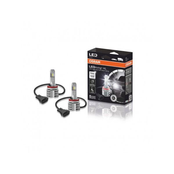 

OSRAM LED лампы H11 14W 12-24V 6000K. Срок службы 5 лет.
