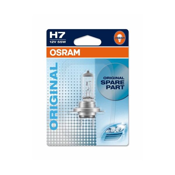 

Авто лампа H7 55W 12V OSRAM оригинал с гарантией! PX26D 10X1 Blister