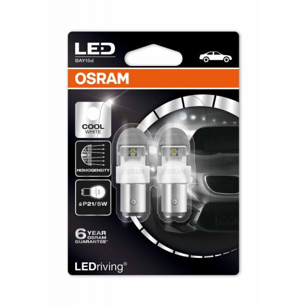 

OSRAM P21/5W Светодиодные авто лампы 2W 12V BAY15d 6000K