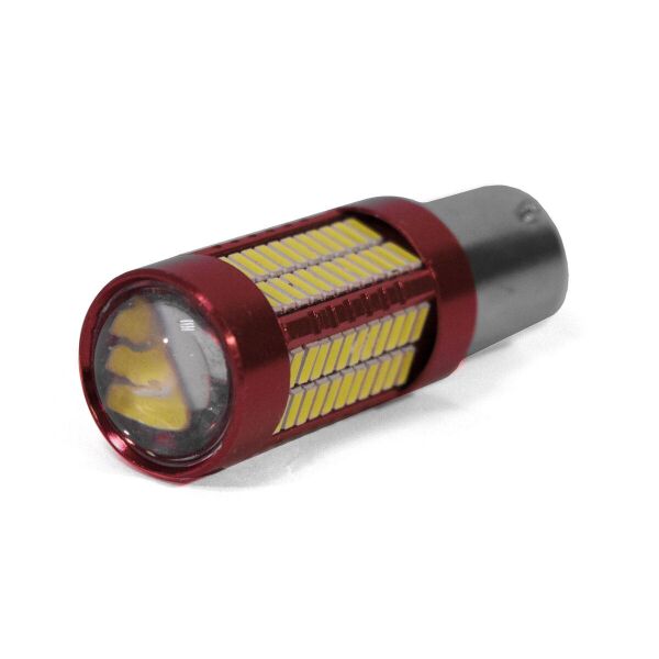 

T25 в повороты, стопы, задний ход. Светодиодная лампа (106 линза) диодов 12V-24V 5W WHITE